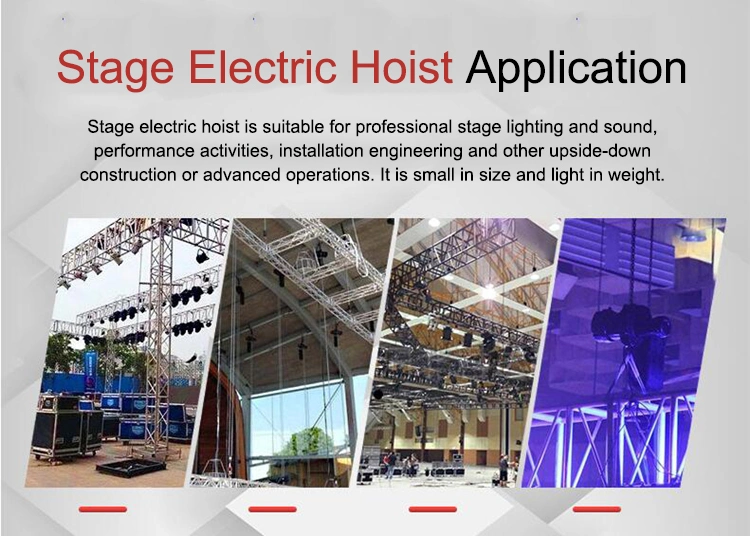 250kg 500kg 1000kg 2000kg Lifting Electrical Stage Hoist Equipment Intelligent Stage Electric Chain Hoist