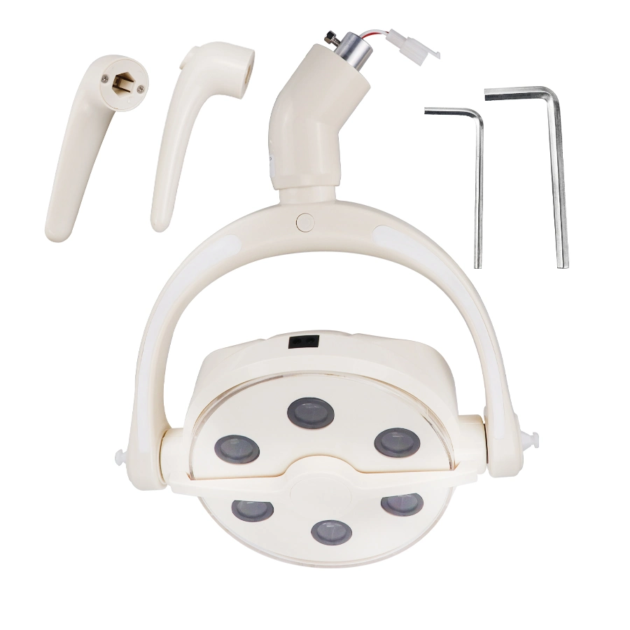 Equipment for Dental Chair Unit Shadowless Beige Operating LED Oral Lighting Lamp with Sensor
