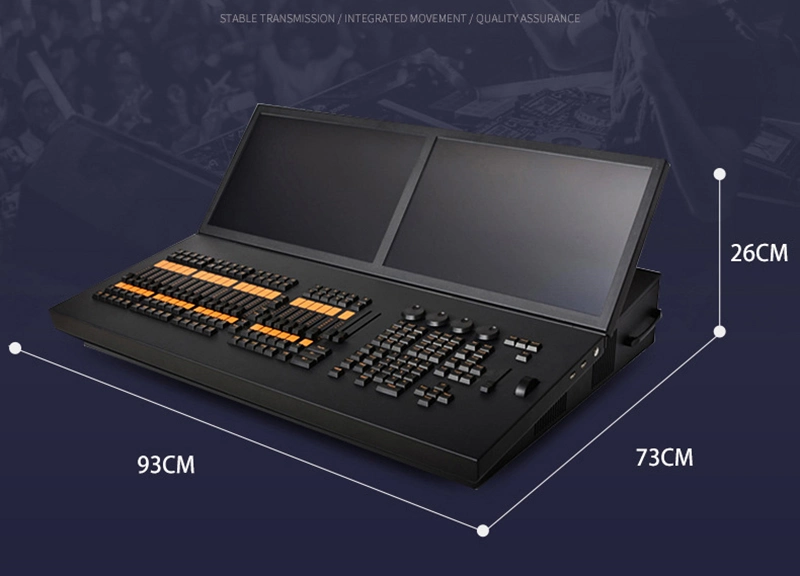 Super Stage PC Lighting Console 19&quot; Twin Touch Screen Ma2 Dimming Equipment