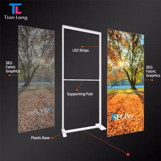 Seg Aluminum Profile Fabric Frame Double-Sided Lightbox IP20 IP67 Sdie Emitting Edgelit Module Lighting High Power 12V 24V Strip Edge Lit LED Bar