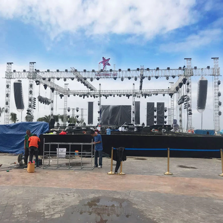 Used Stock Aluminium Stage Truss for Sale Outdoor Event Stage Equipment Truss System