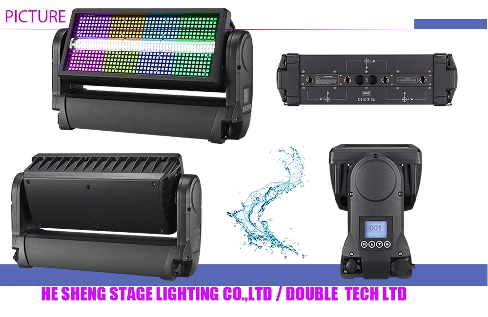 Waterproof Stage Lighting Outdoor Project Equipment 1000W Strobe LED Moving Head Light