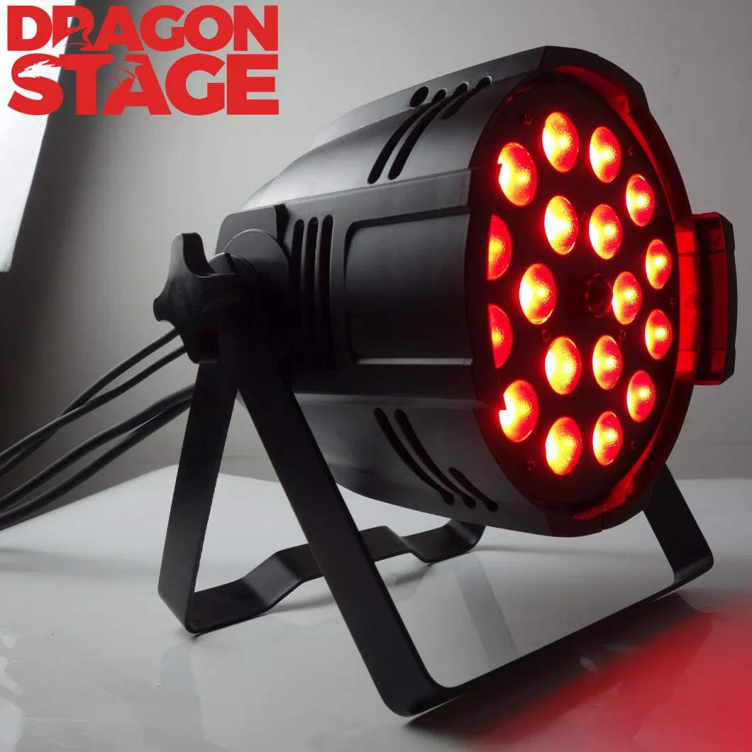 Dragonstage 180W/216W/270W 18X10W 4in1 Large Plastic Shell DJ Professional Indoor Lighting Best Price RGBW+UV 18 LED PAR Lights