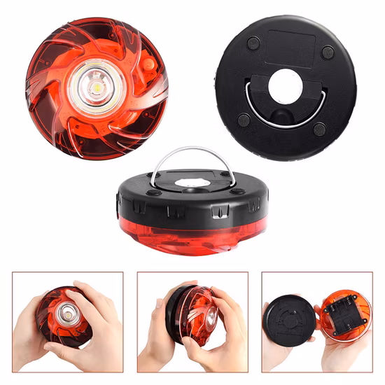 Wholesale Car Warning Strobe Caution Signal Lamp Quality V16 Flashing Beacon Traffic Waring Road Flares Emergency Portable Dry Battery Warning Beacon Light