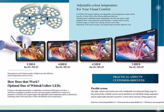 Hospital Single Head LED Operation Lighting Ceiling Operating Lamp Emergency Equipment